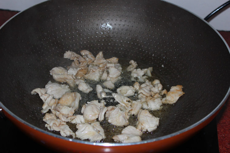 肉片白灼上海青步骤6