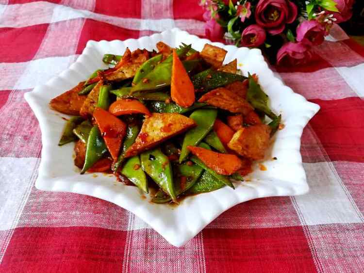 云豆红萝卜豆腐块步骤9