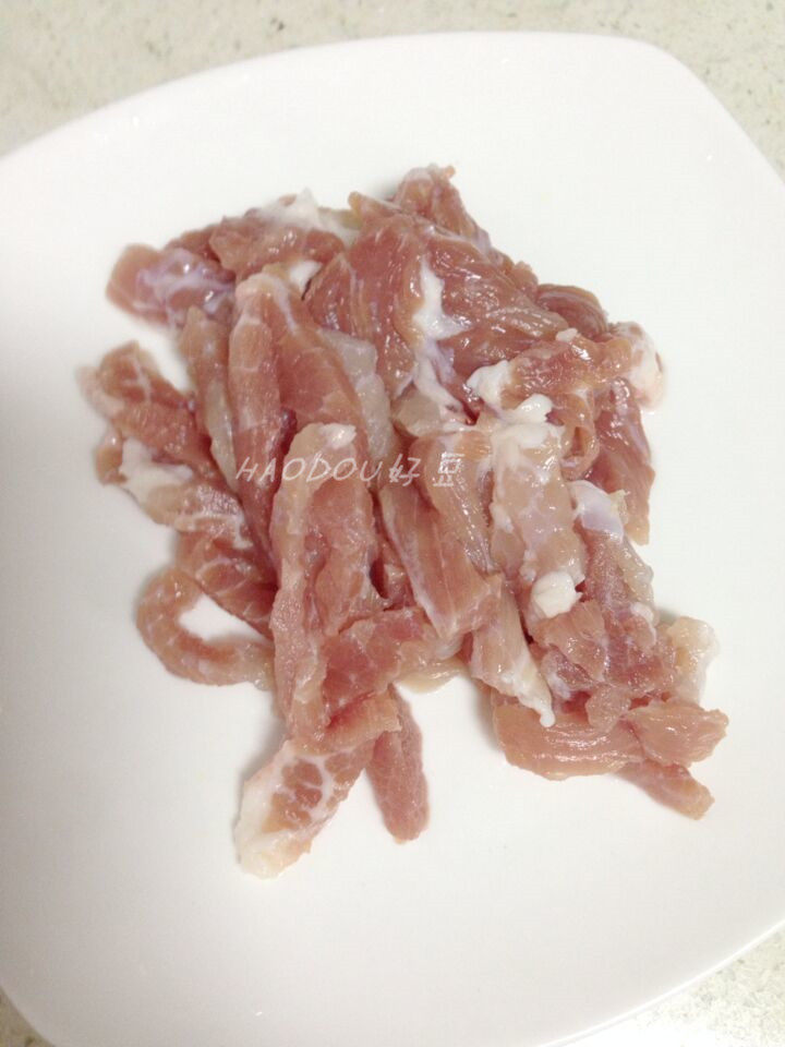 瓠瓜炒肉步骤2