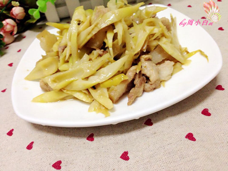 苦笋炒肉步骤8