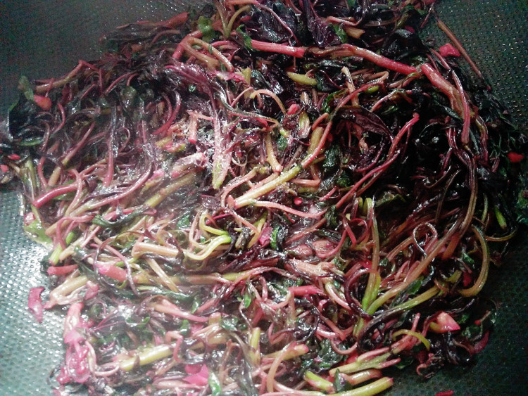 清炒苋菜步骤7