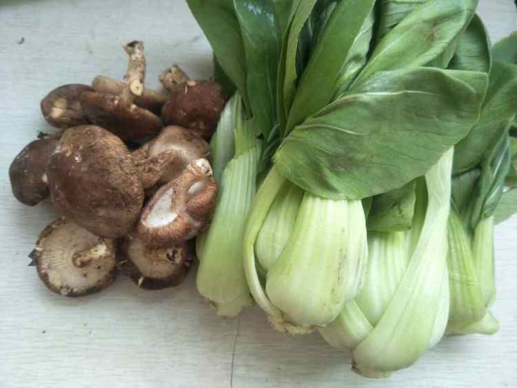 清淡香菇油菜步骤1