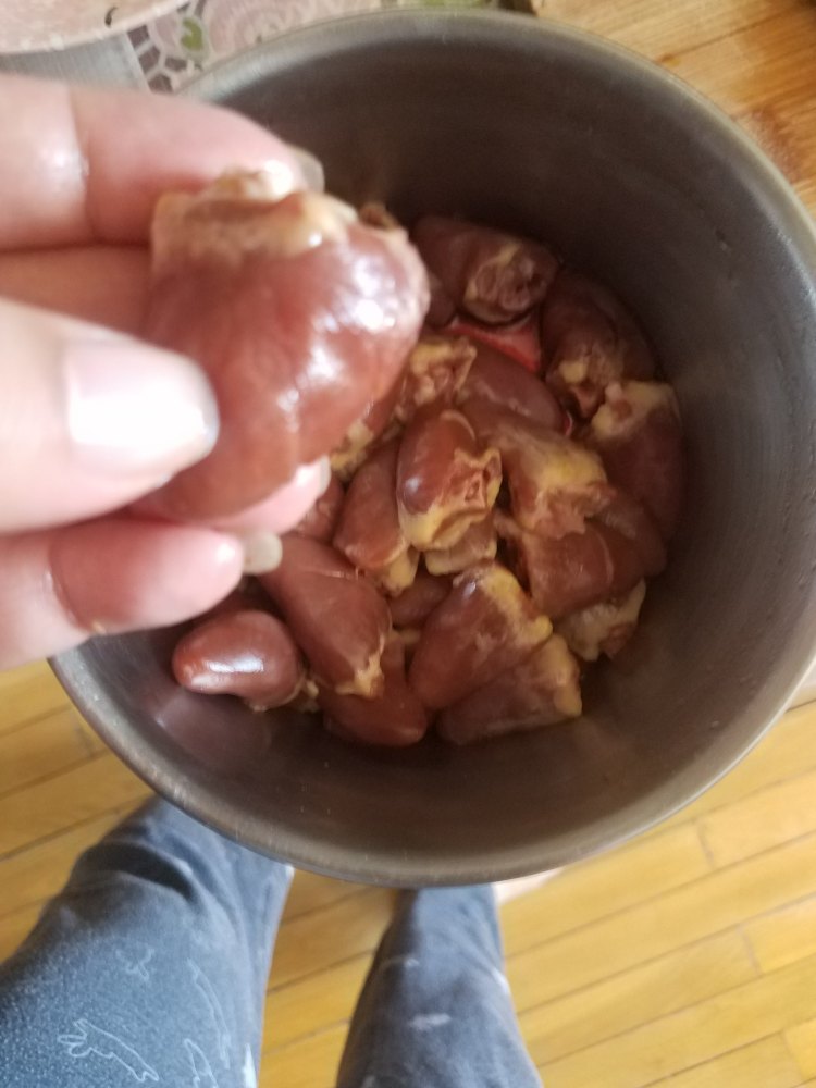 蒜香孜然鸡心步骤2