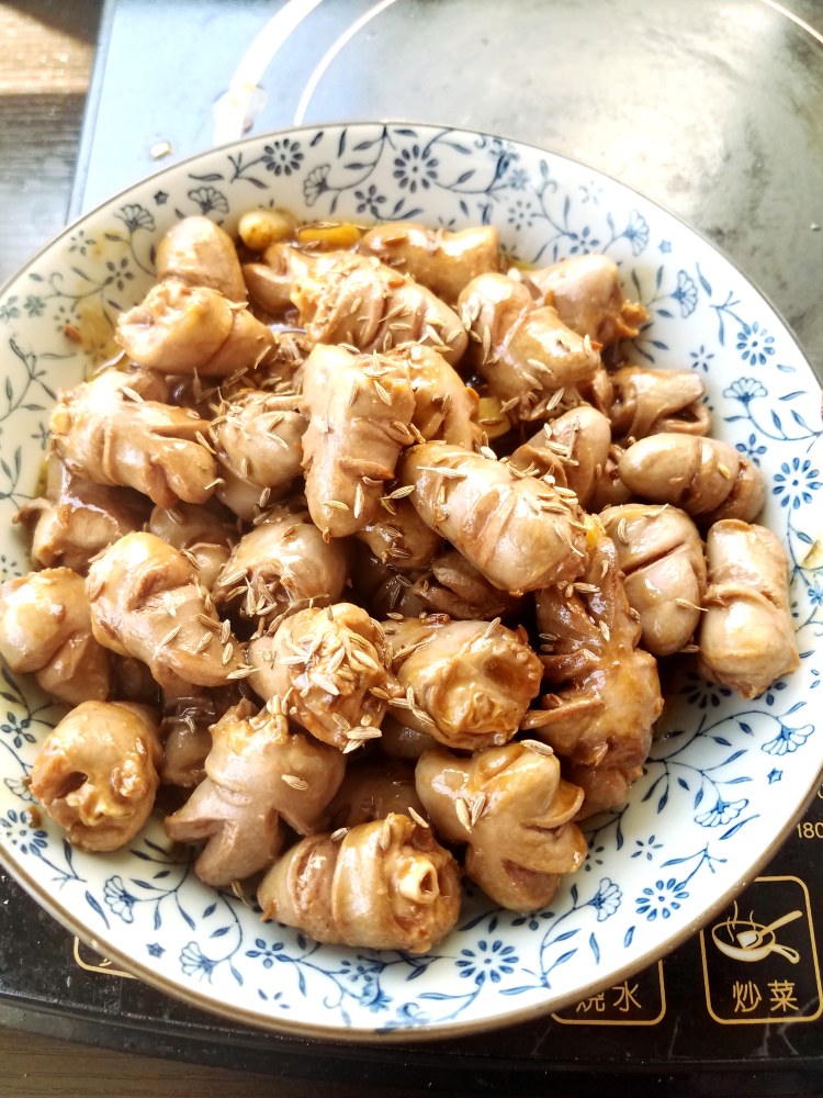 蒜香孜然鸡心步骤11