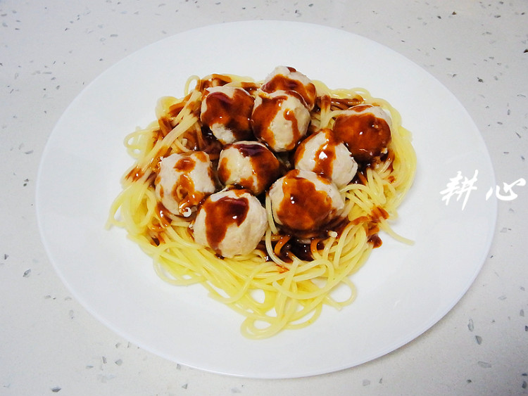 肉丸意粉#此刻在一起#步骤11