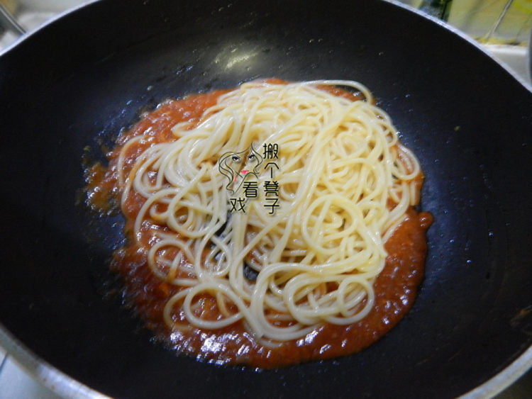 番茄肉末凉拌意面 #此步骤5