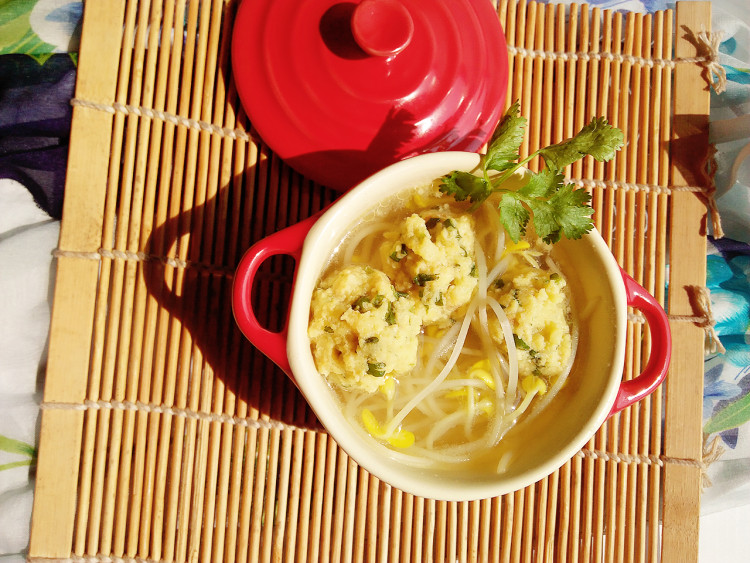 豆芽丸子汤步骤13