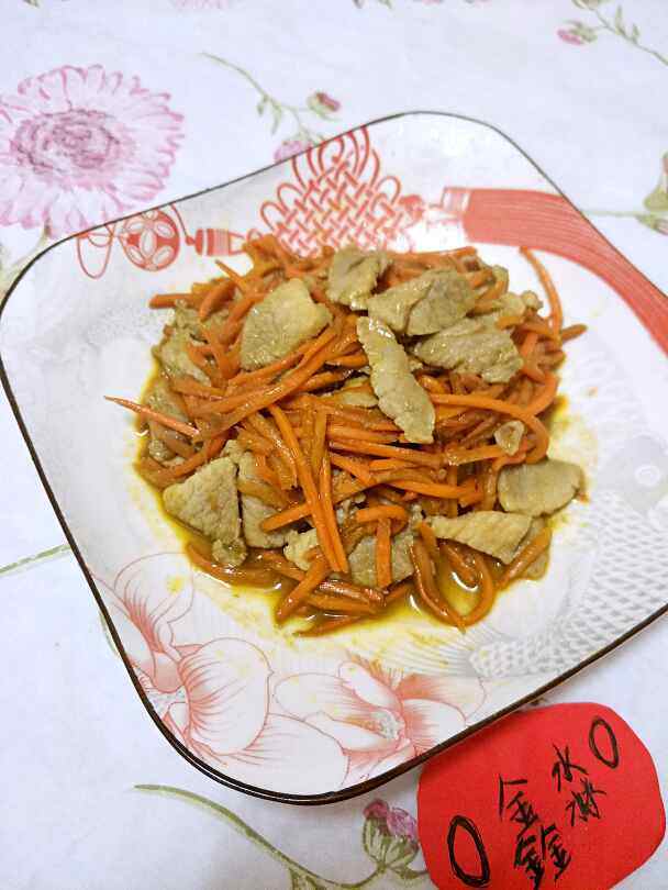 萝卜丝炒肉步骤7