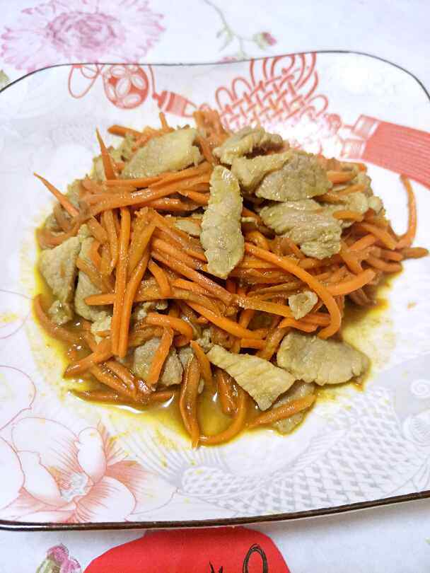 萝卜丝炒肉步骤8
