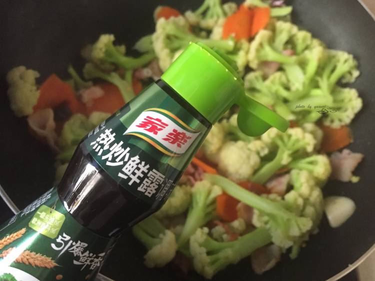 培根炒花菜步骤10
