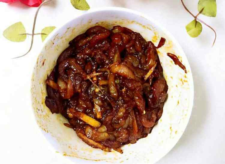 酸豆角炒肉丝步骤5