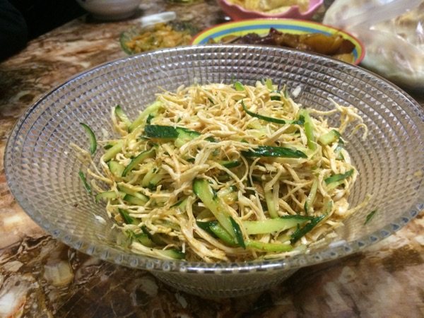 鸡丝拌黄瓜步骤9