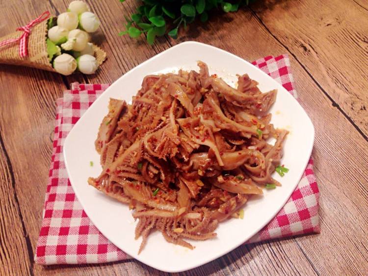 拌牛百叶猪肚步骤6