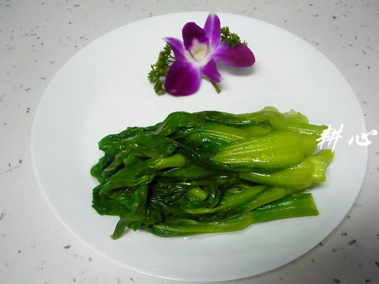 白灼菜薹步骤8