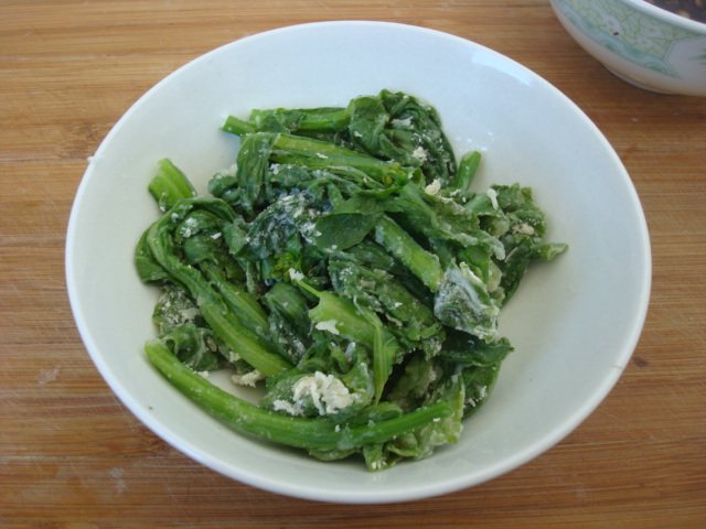 蒸菜心叶步骤4