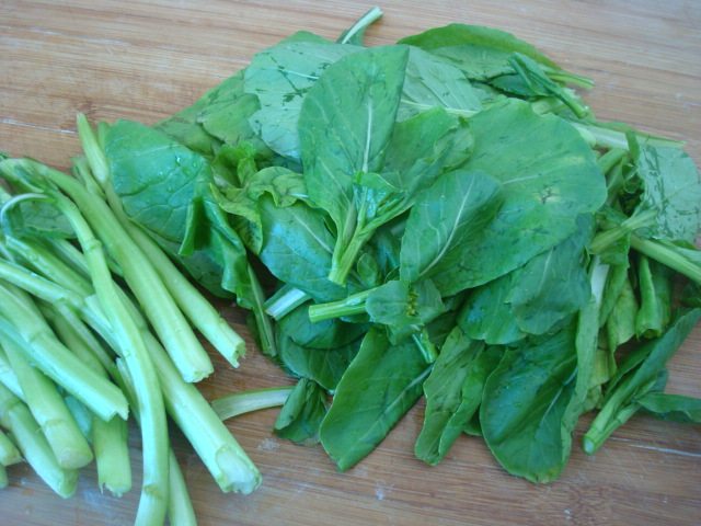 蒸菜心叶步骤1