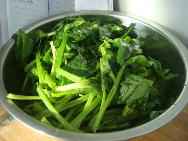 蒸菠菜步骤2