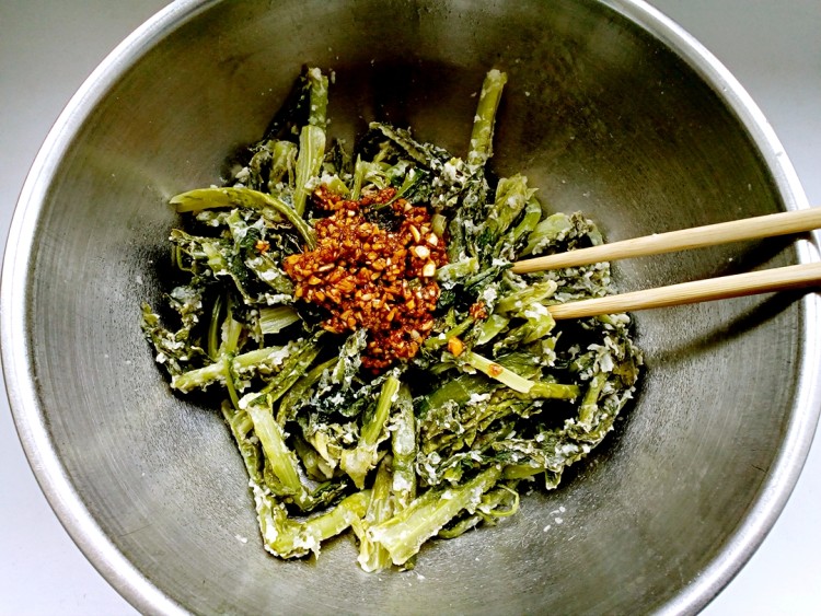 蒸油麦菜步骤15
