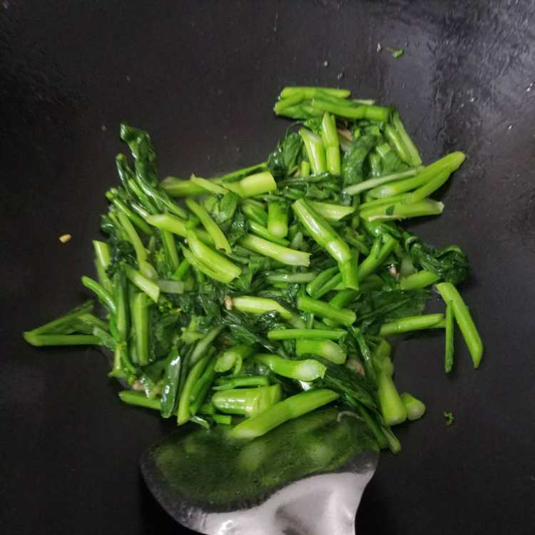 菜心玉米炒饭步骤6