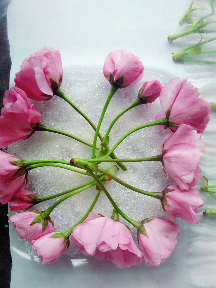 糖渍樱花步骤4
