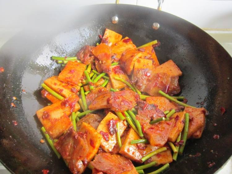 干锅千叶豆腐步骤11