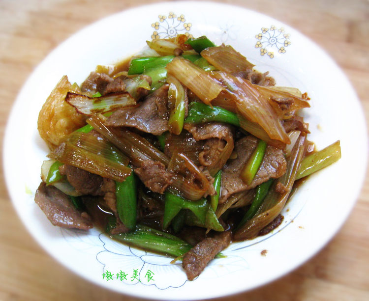 葱爆肉步骤10