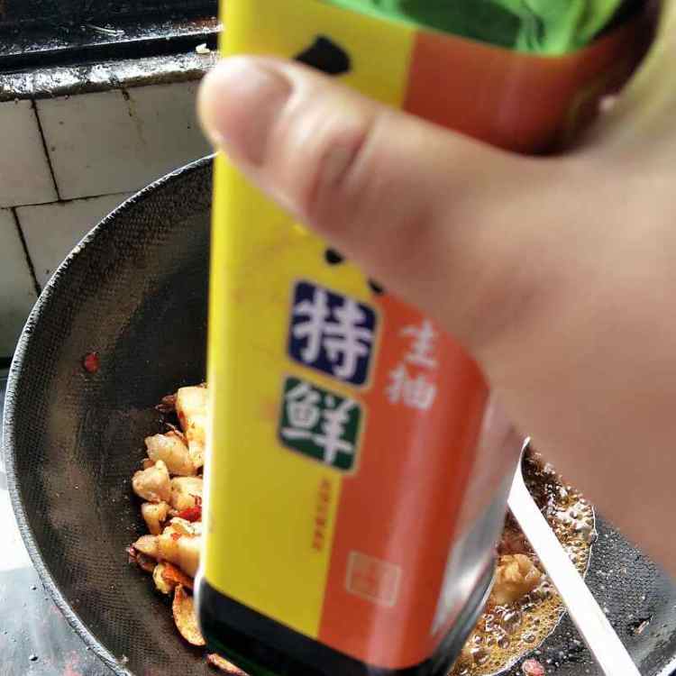 萝卜干烧肉步骤12