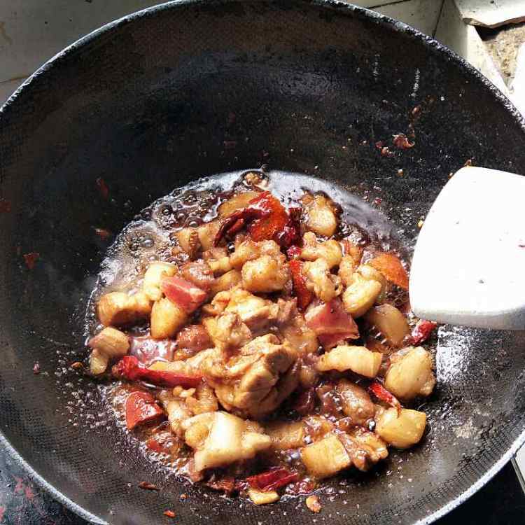 萝卜干烧肉步骤13