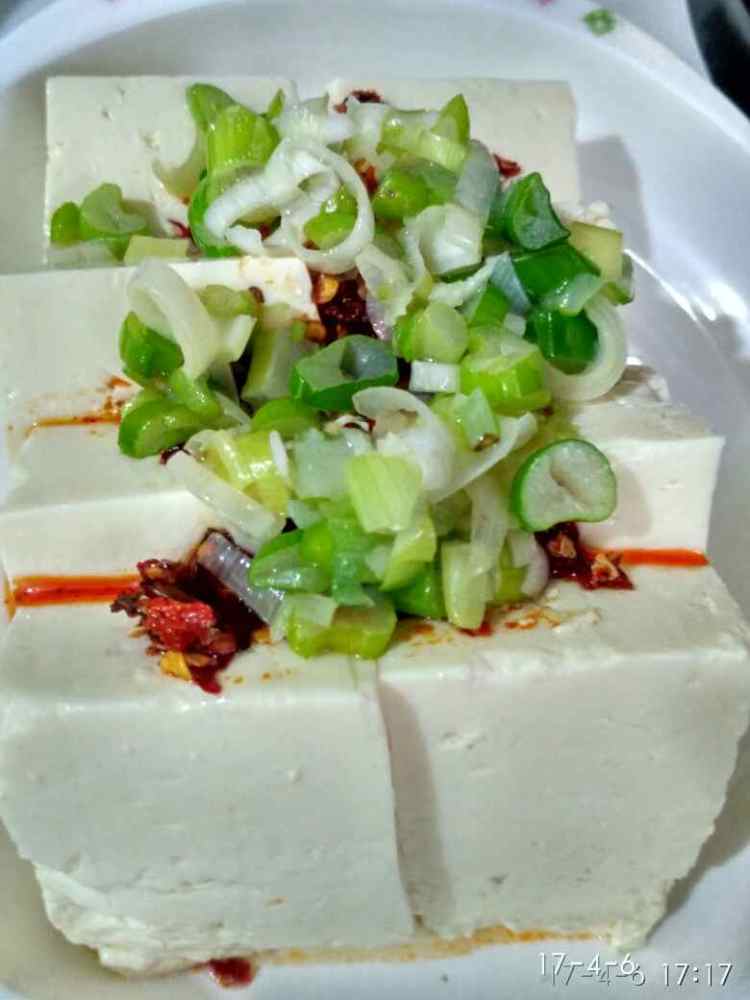 葱油豆腐步骤4