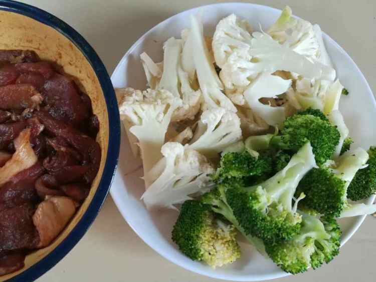 肉片溜双花步骤1