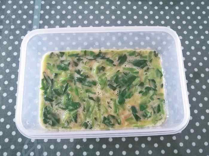 菠菜鸡蛋糕步骤6