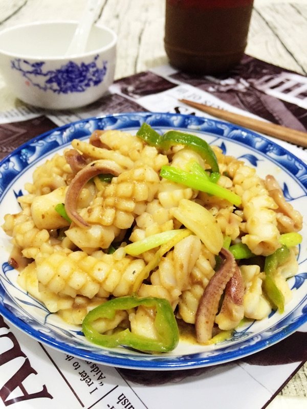 沙茶酱炒鱿鱼步骤10