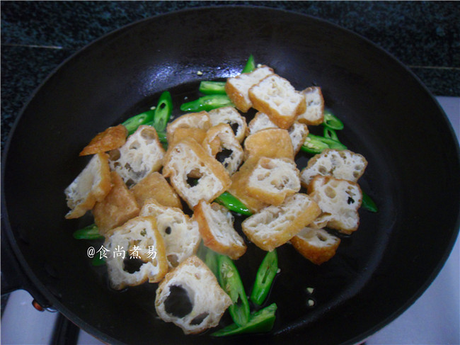 橄榄菜拌豆腐泡步骤3