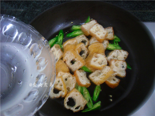 橄榄菜拌豆腐泡步骤4