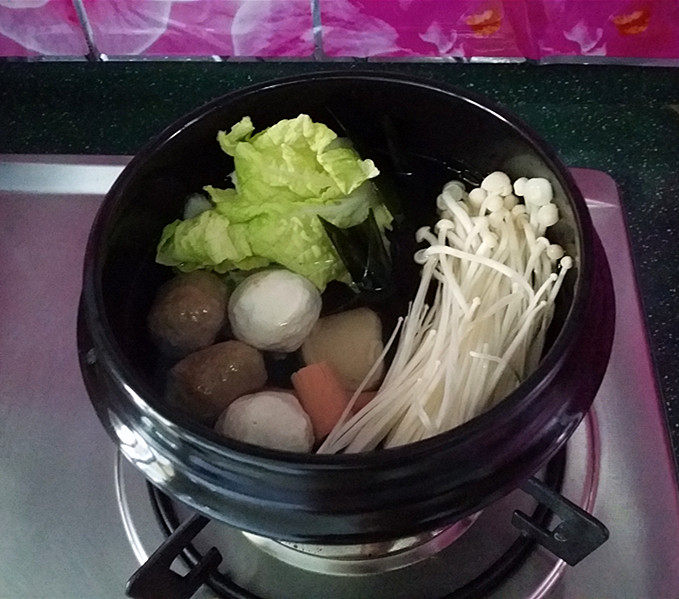 浓汤面疙瘩火锅步骤4