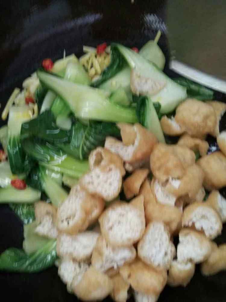 油豆腐烧上海青步骤6