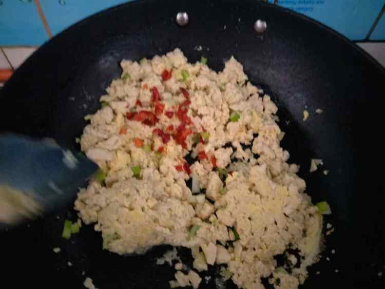 鸡刨豆腐步骤8