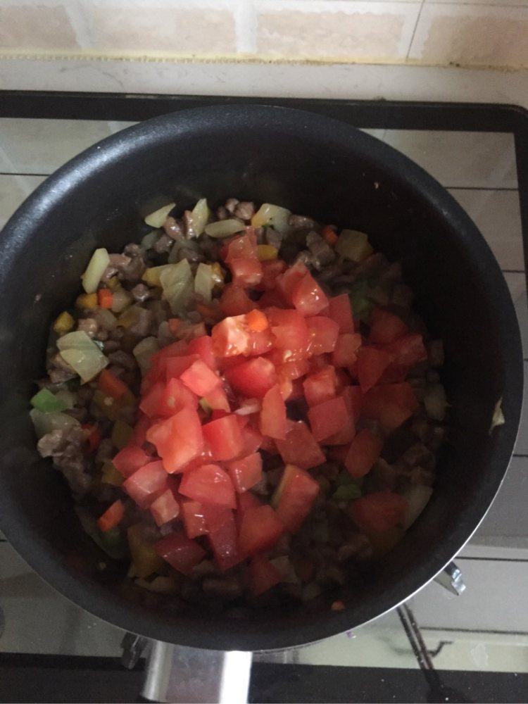 番茄肉末意面步骤6