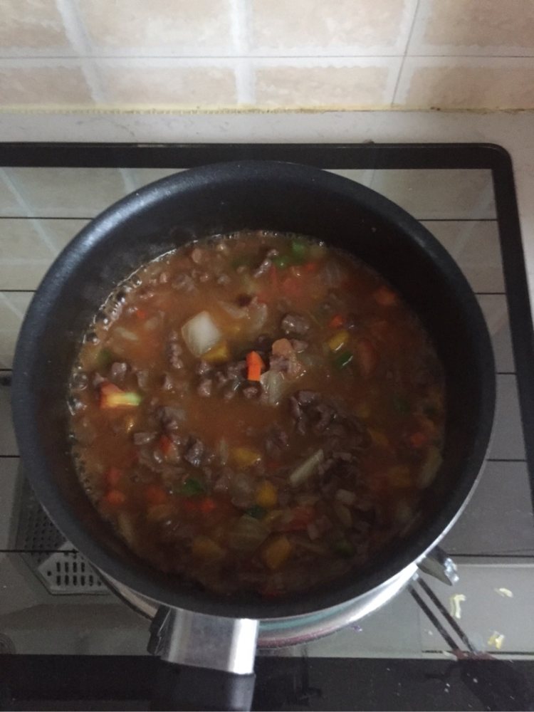 番茄肉末意面步骤7