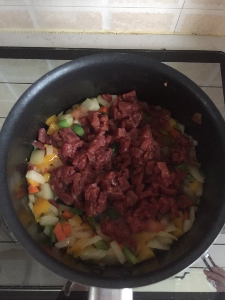 番茄肉末意面步骤5