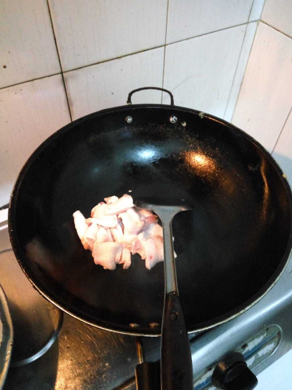 莴笋尖炒肉步骤3