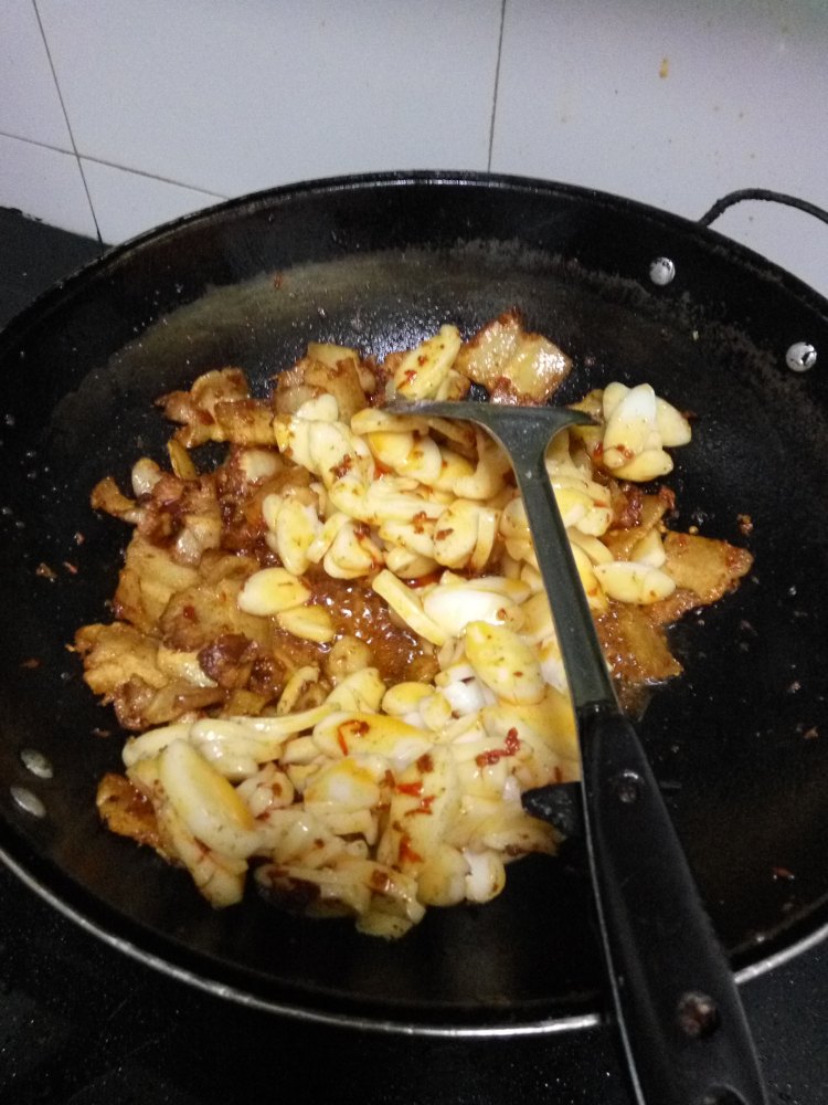 五花肉炒年糕步骤6