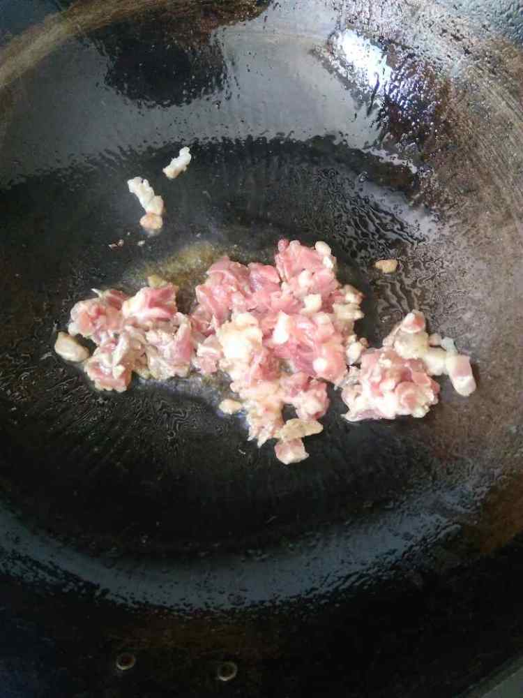 肉沫酱黄豆步骤3