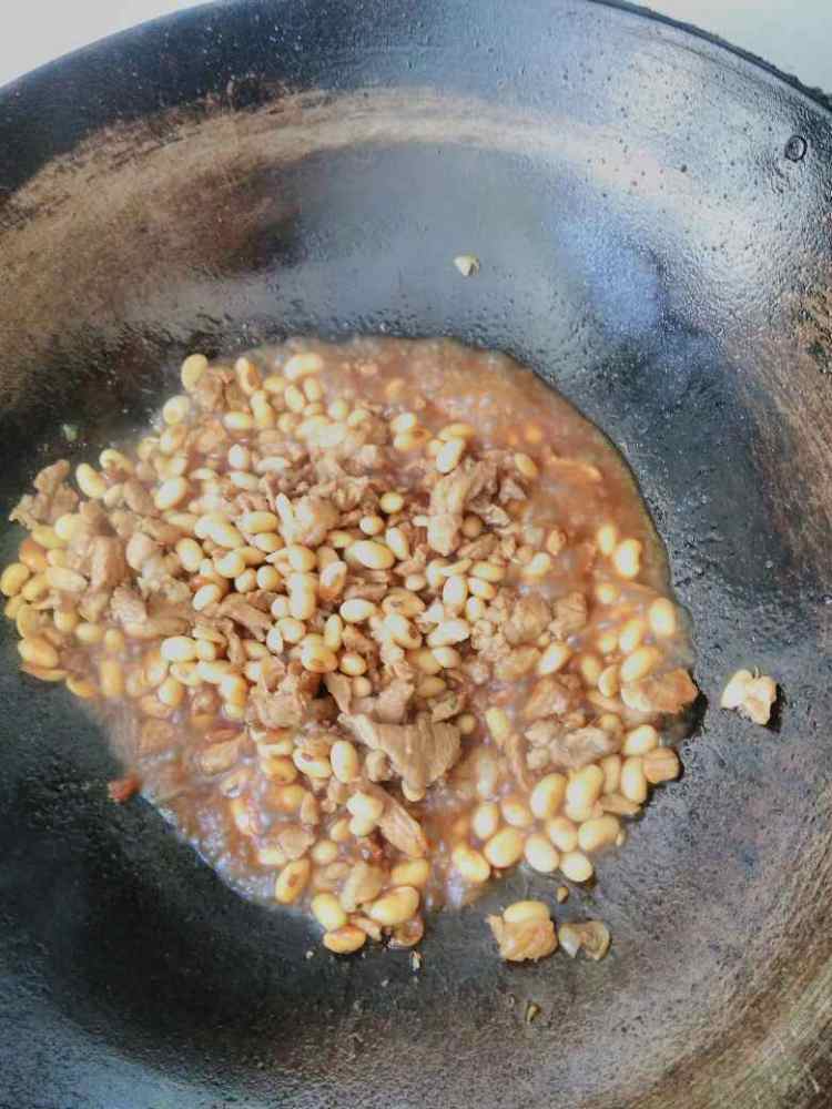 肉沫酱黄豆步骤13