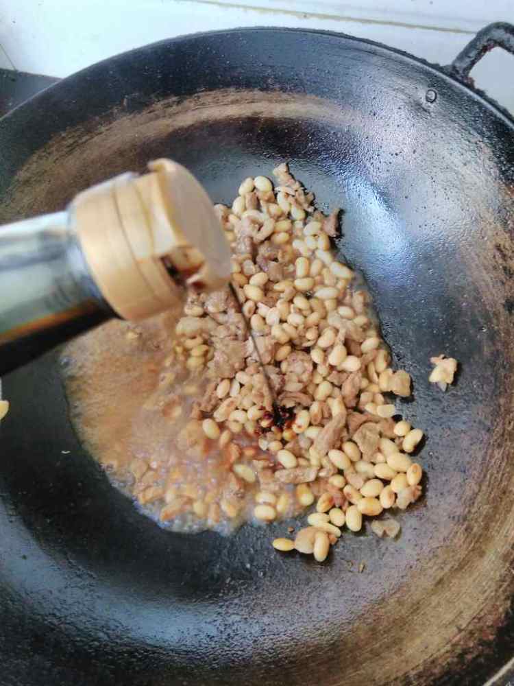 肉沫酱黄豆步骤12
