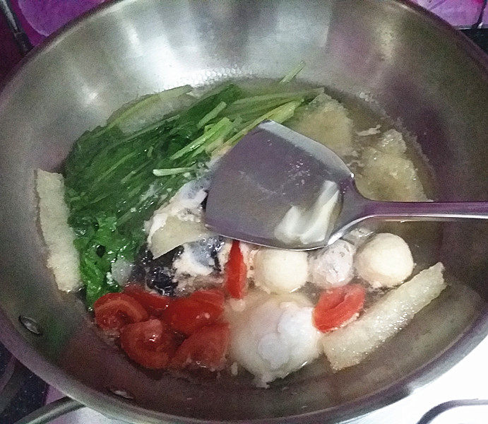 鱼丸皮肚三鲜面步骤5