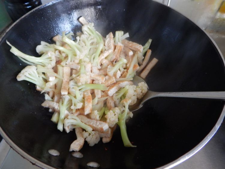 花菜烧豆腐步骤8