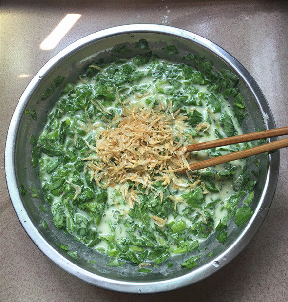 芹菜叶煎饼步骤10