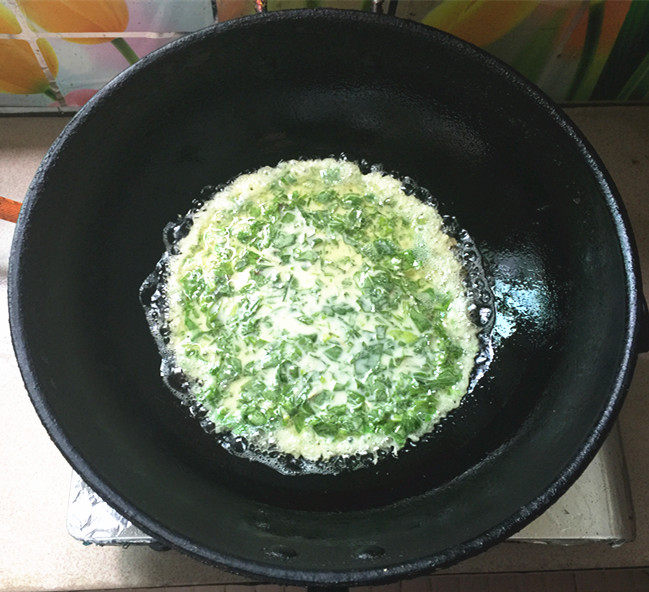 芹菜叶煎饼步骤11