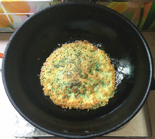 芹菜叶煎饼步骤12